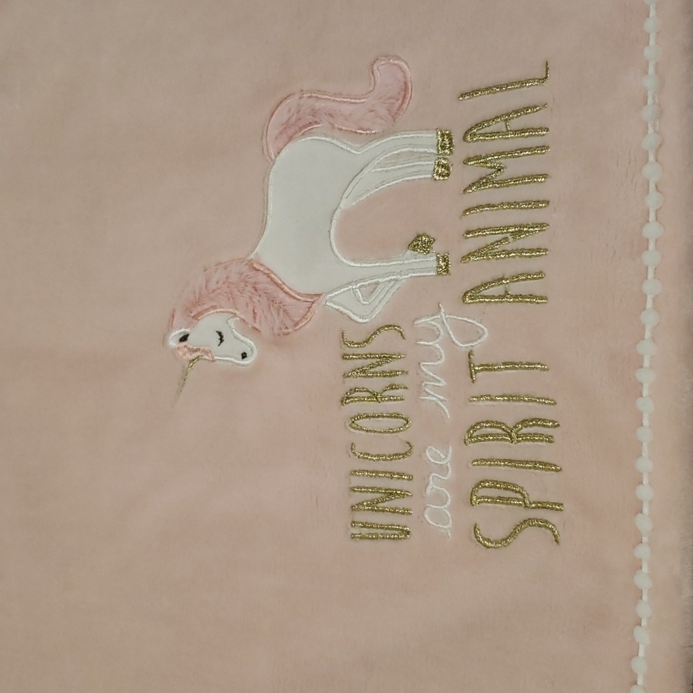 Sparkle Unicorn Baby Blanket Lextex Spirit Animal